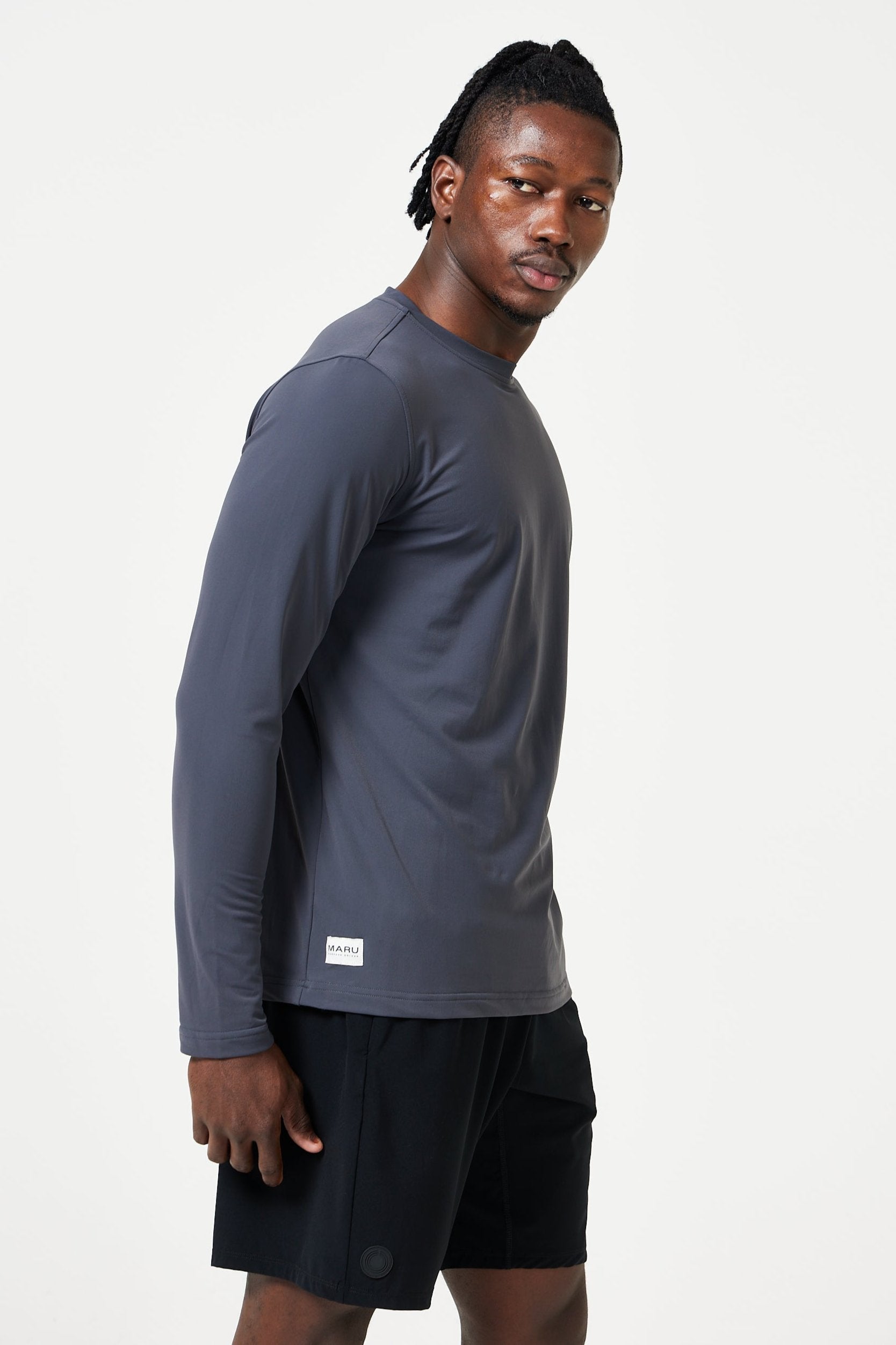 The banker long sleeve Tee grey Maru Clothing