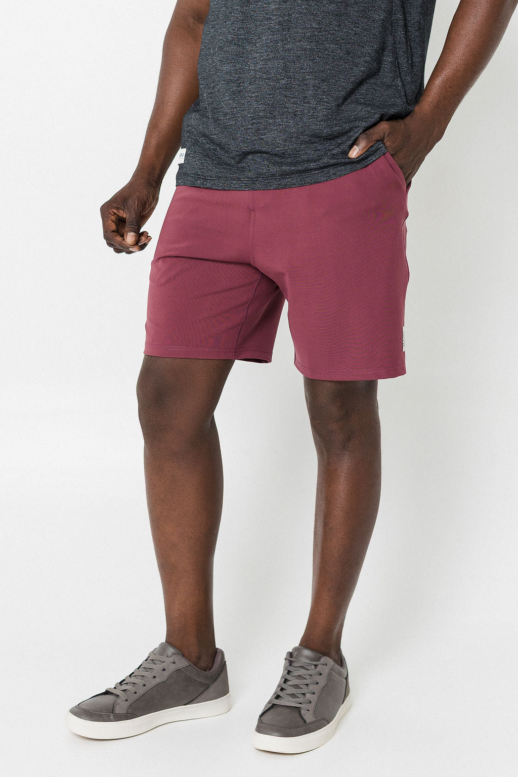 Lifestyle shorts burgundy Maru Clothing