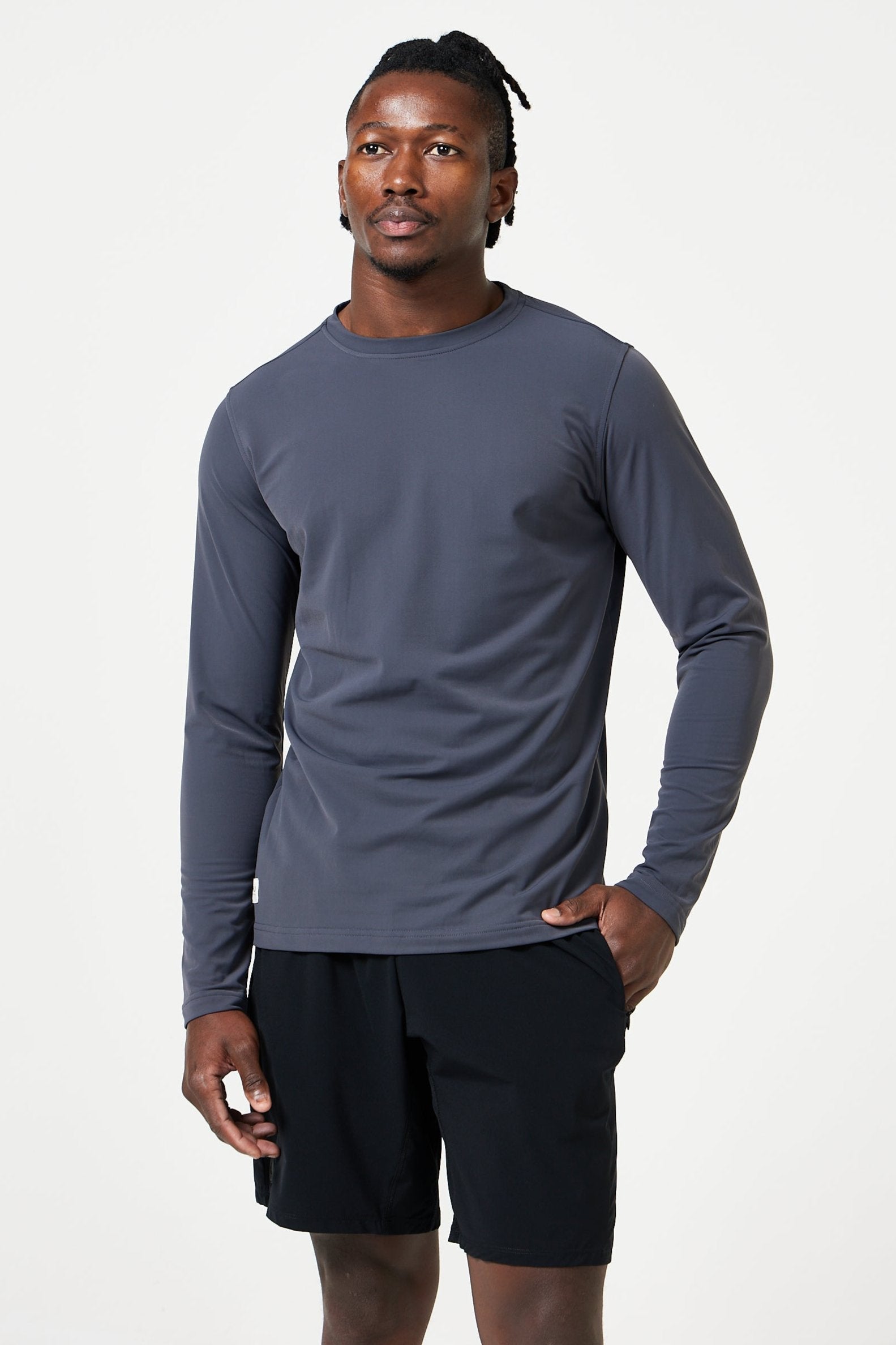 The banker long sleeve Tee grey Maru Clothing