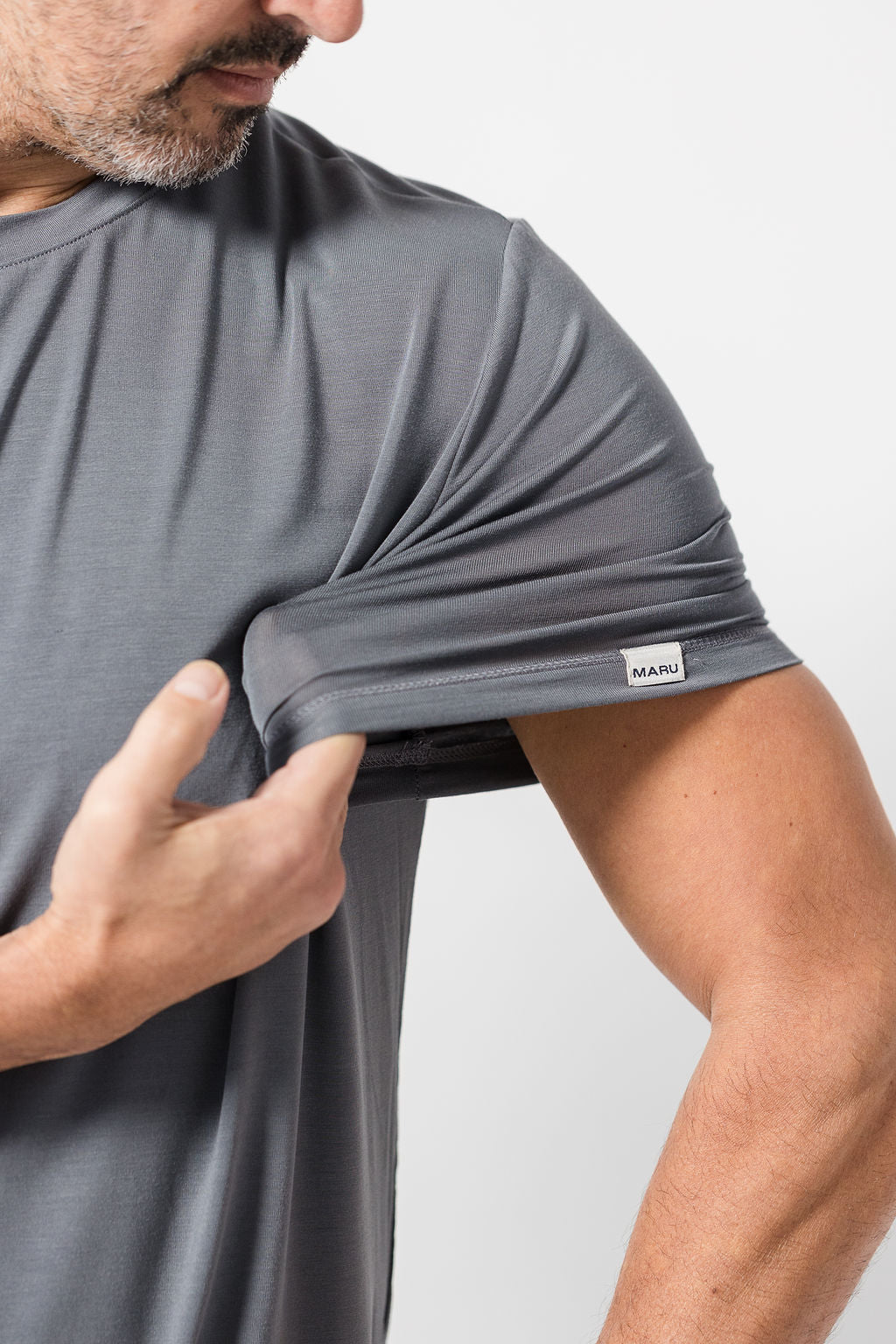 Fabric stretch FKT T-shirt grey Maru Clothing