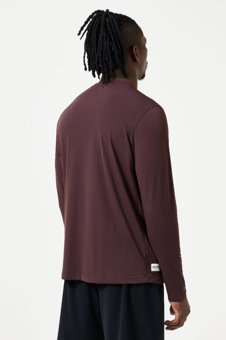 The banker long sleeve Tee oxblood Maru Clothing