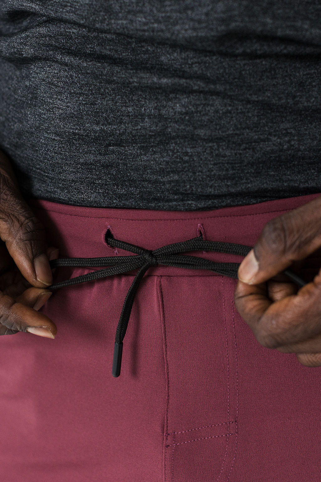 Lifestyle shorts burgundy Maru Clothing