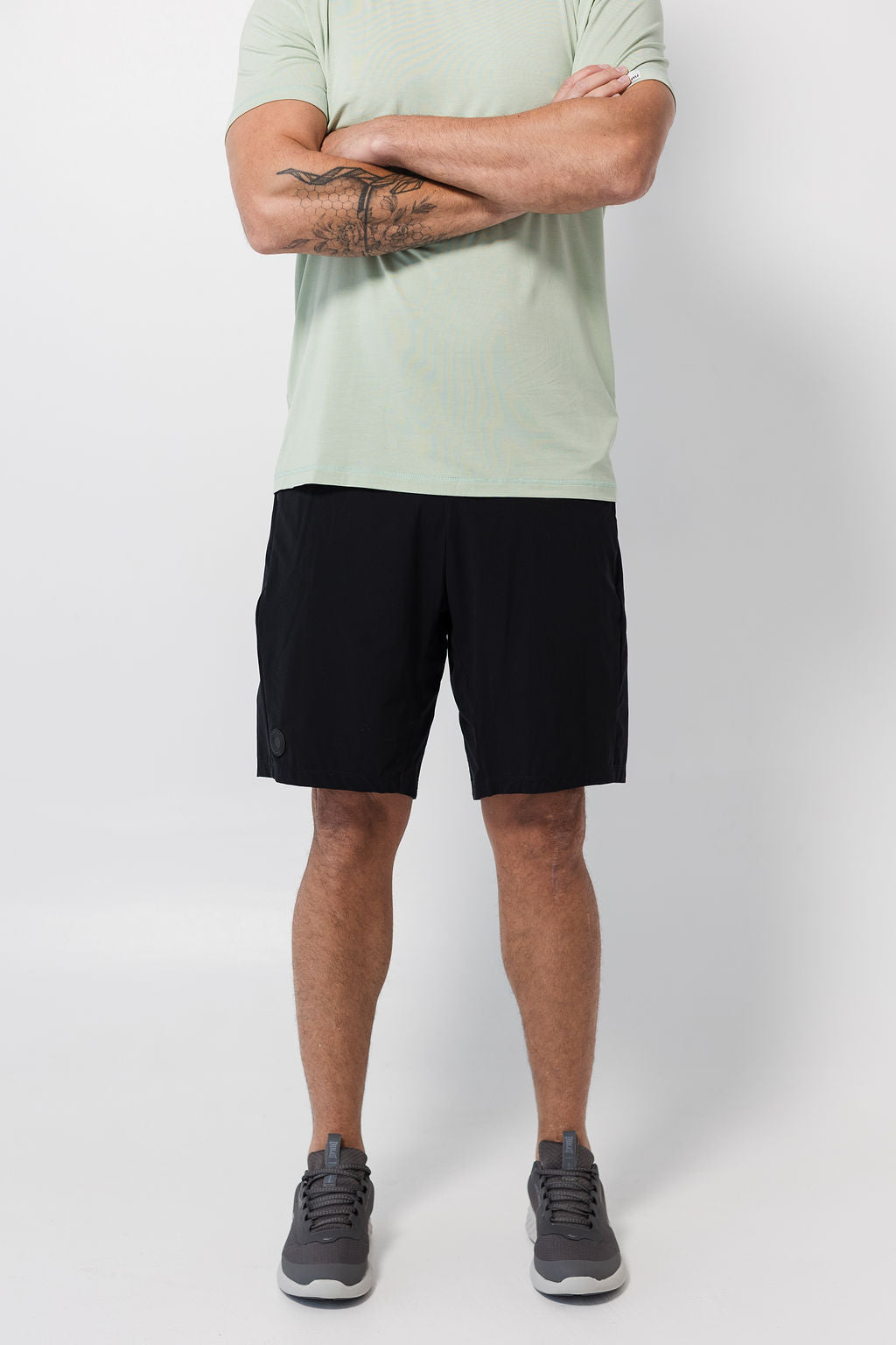 Interval running shorts black