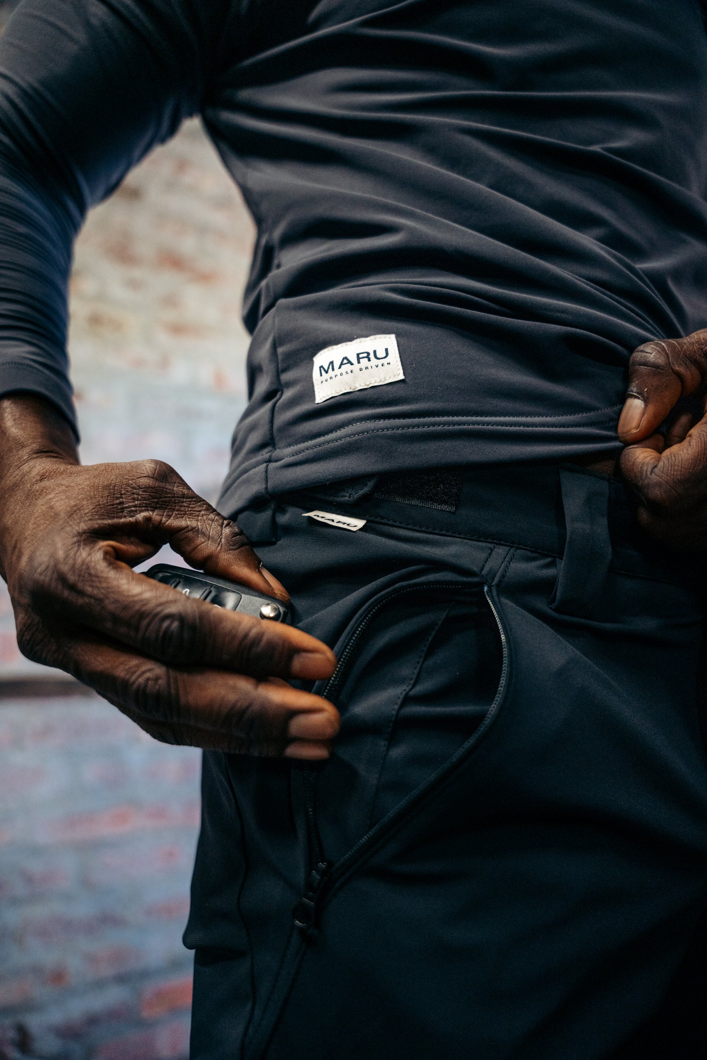Zip pocket Commuter pants Maru Clothing