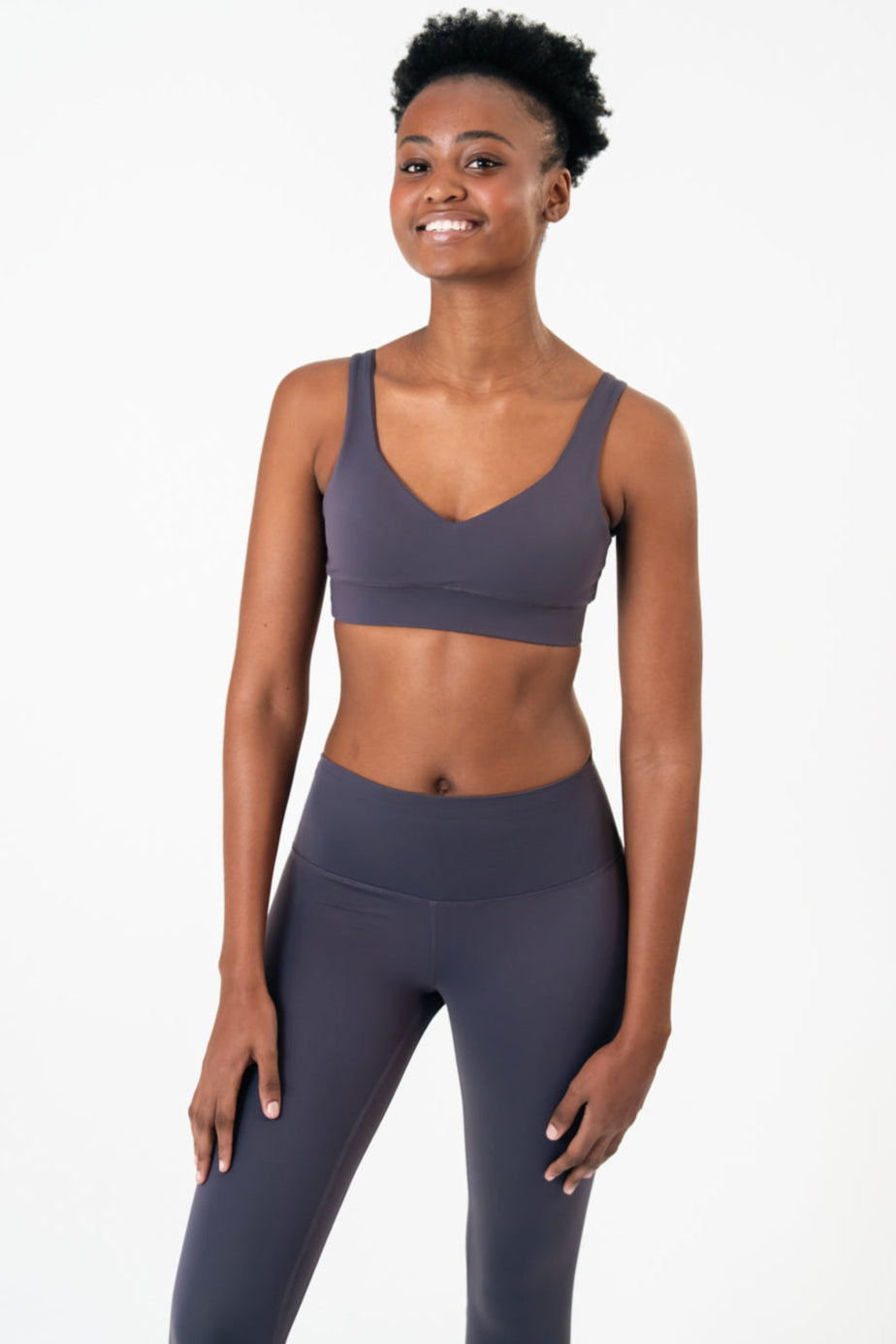Powered up sports bra midnight indigo maru clothing