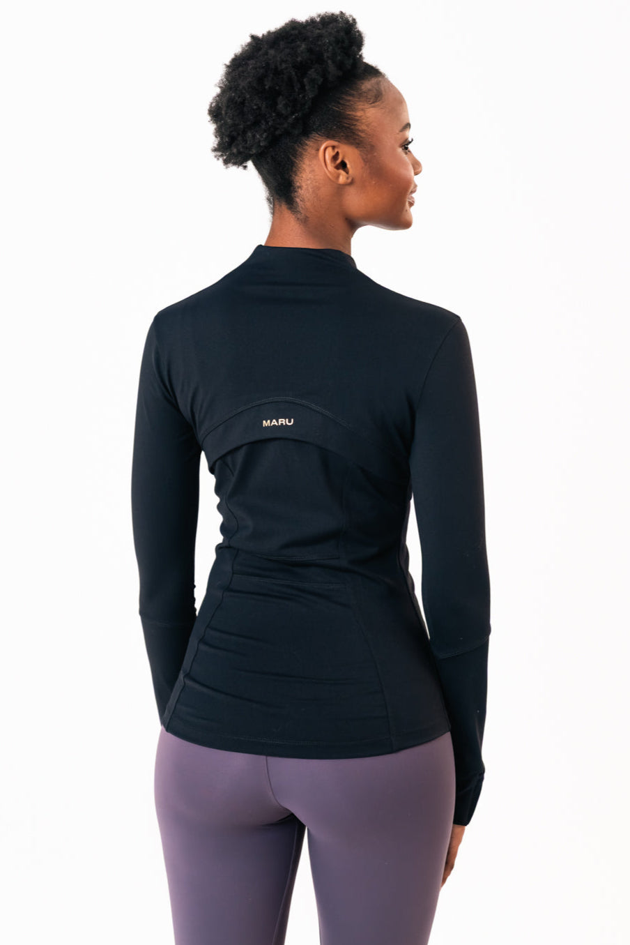 Stride jacket black maru clothing
