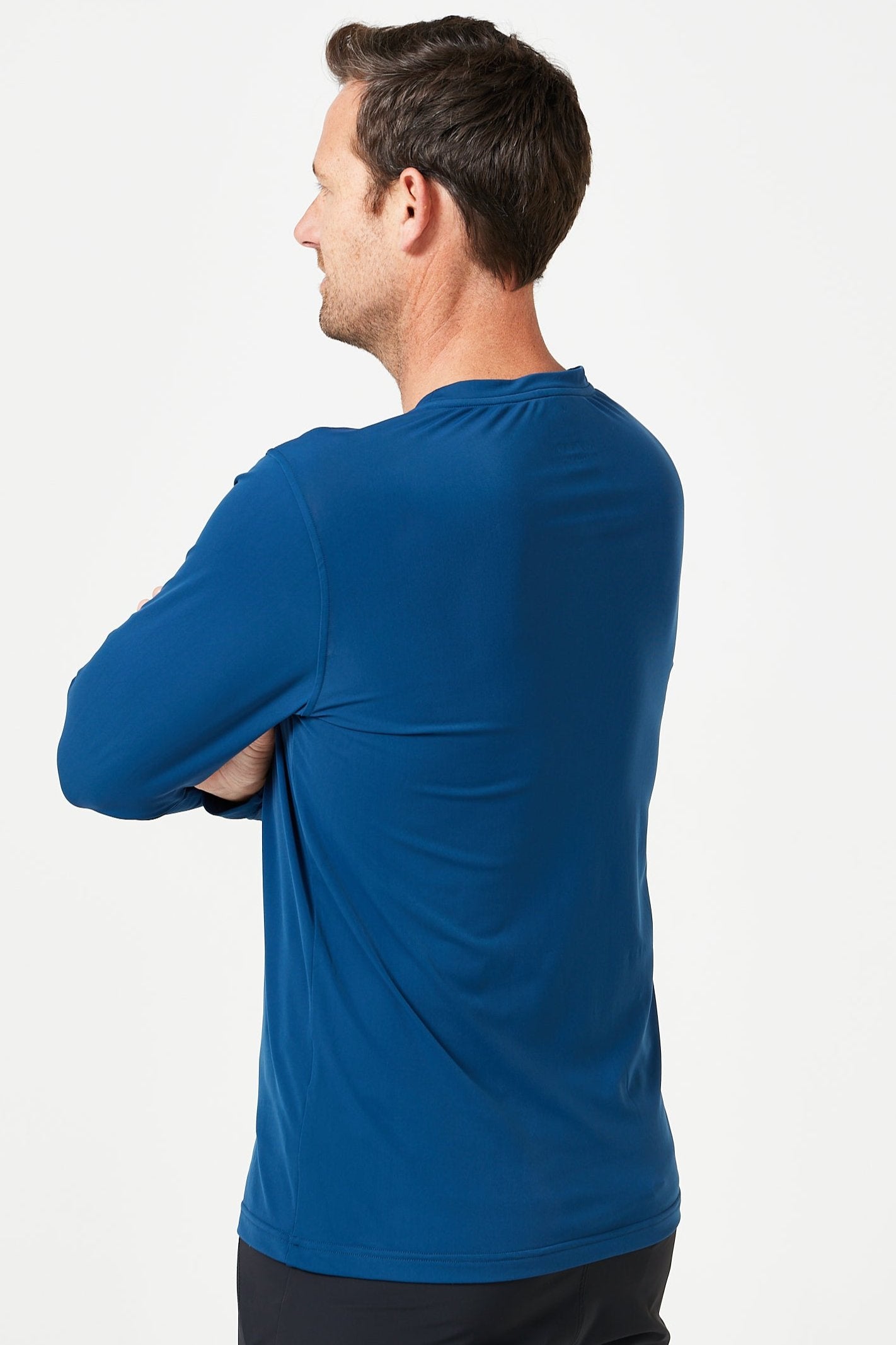 The banker long sleeve Tee agulhas blue Maru Clothing 