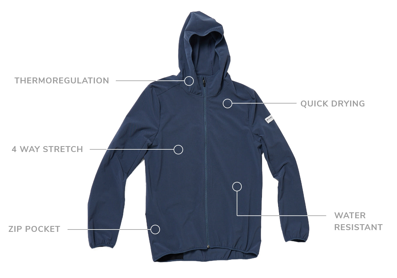 key features of the BSE jacket Maru Clothing