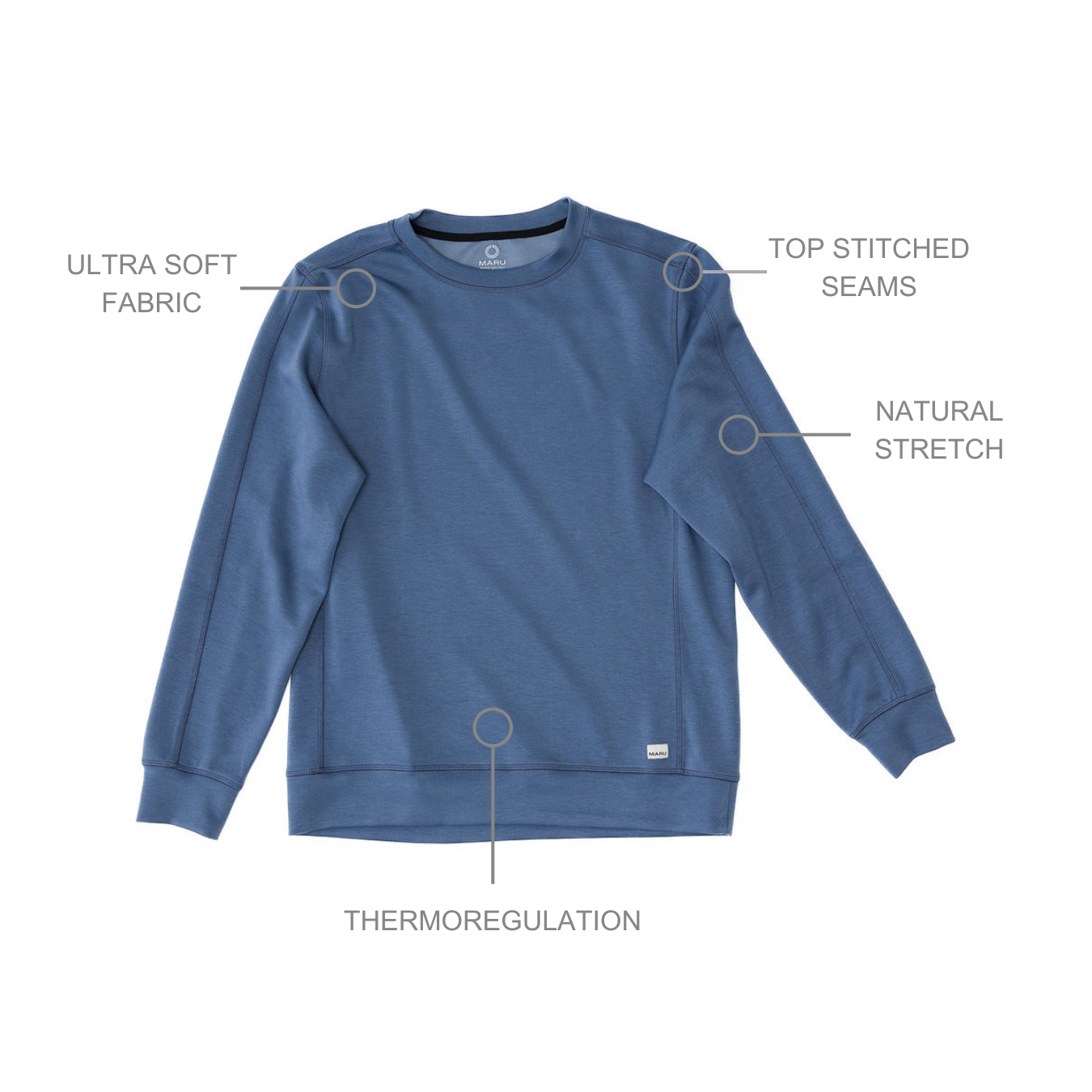 Key features of the Lifestyle pullover Maru Clothing 