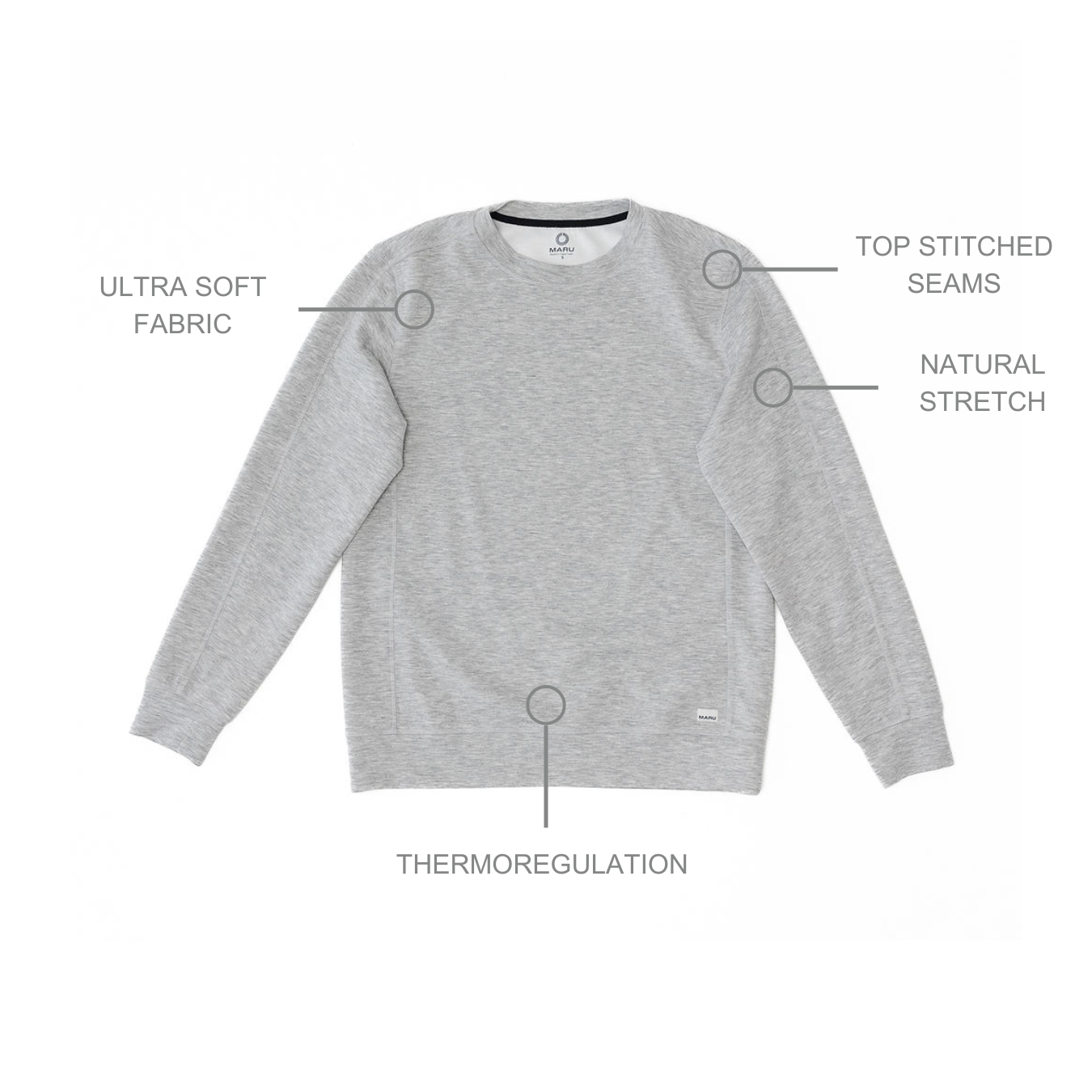 Key features of the Lifestyle pullover Maru Clothing 