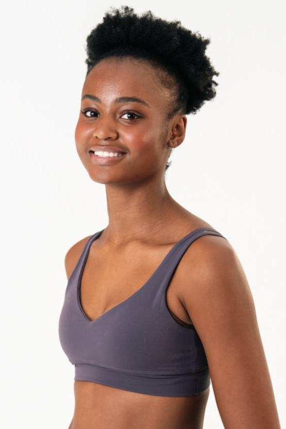 Powered up sports bra midnight indigo maru clothing 