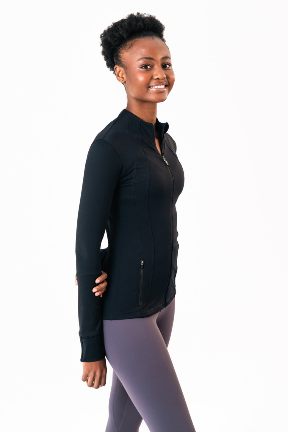 Stride jacket black maru clothing