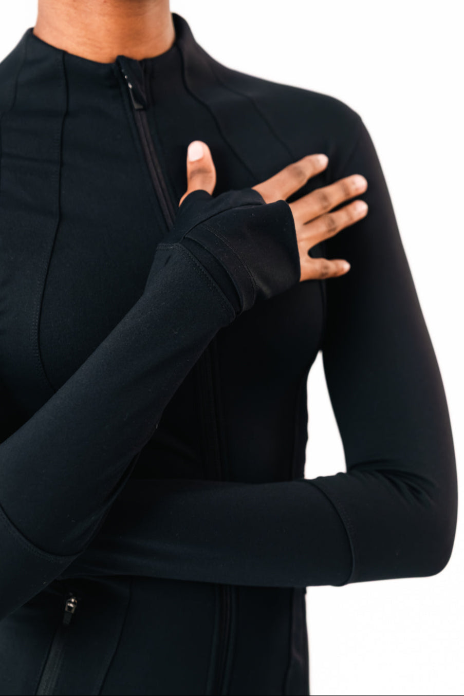 Stride jacket black maru clothing