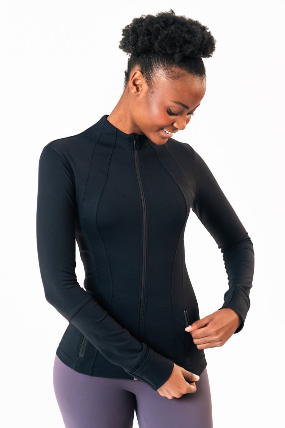Stride jacket black maru clothing