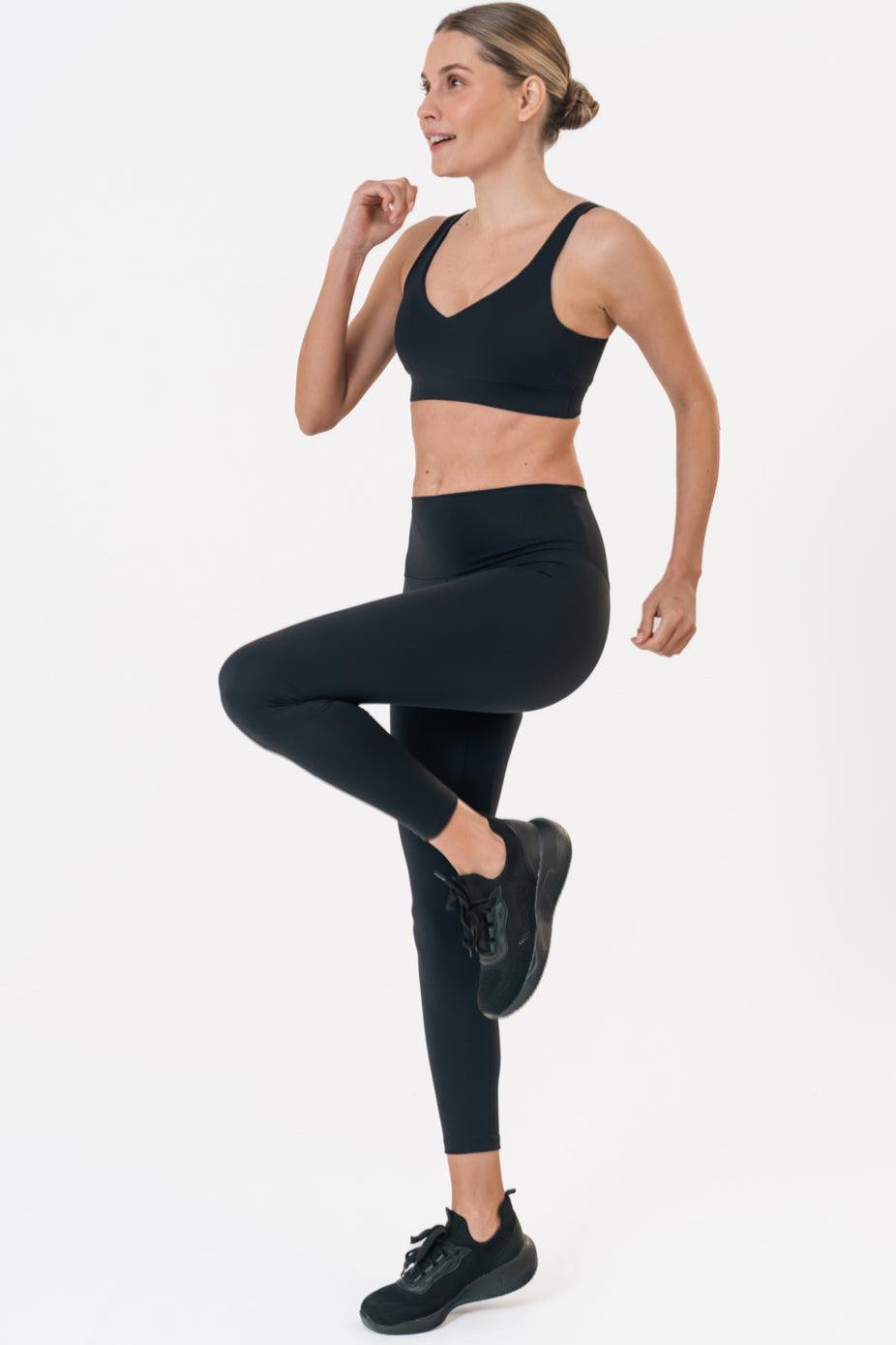 Halo High-Waisted 7/8 Leggings black maru clothing 