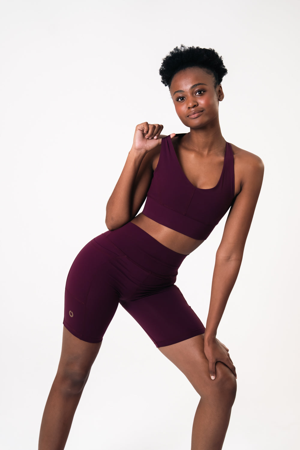 Elevate sports bra burgundy maru clothing 