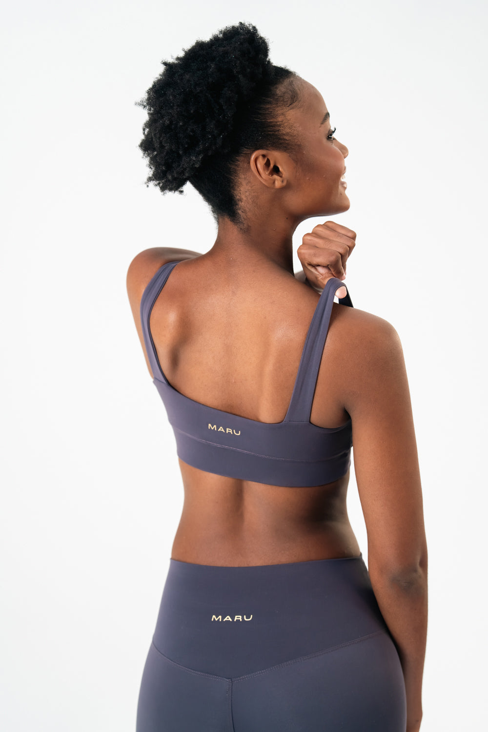 Powered up sports bra midnight indigo maru clothing 