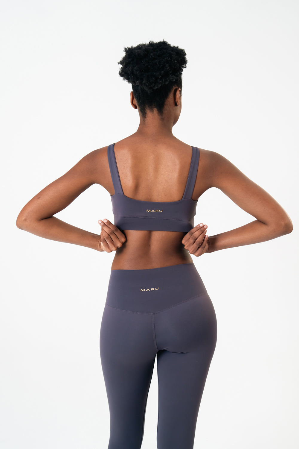 Powered up sports bra midnight indigo maru clothing 