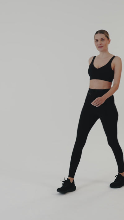 Sculpt High-Waisted Leggings black maru clothing 